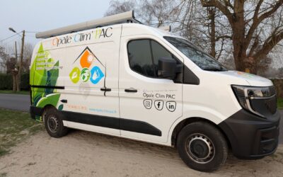 Une nouvelle camionnette aux couleurs d’Opale Clim Pac